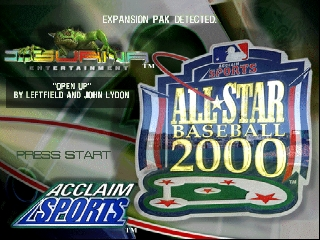 All-Star Baseball 2000 (Europe) Title Screen